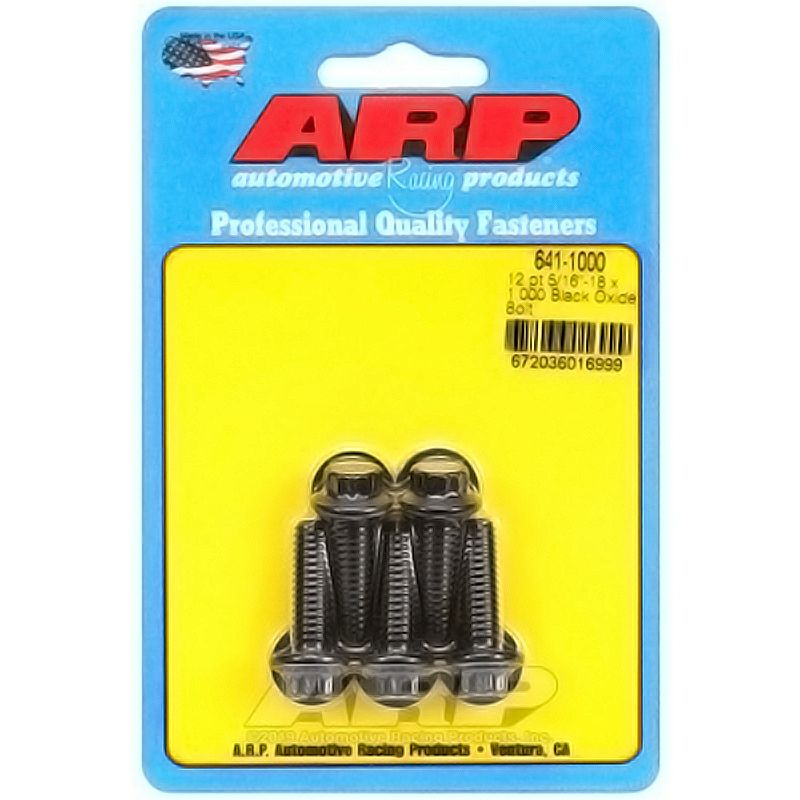 ARP 12P ブラックボルトキット 5/16-18x1 |ハーレーパーツ専門店 HDパーツ