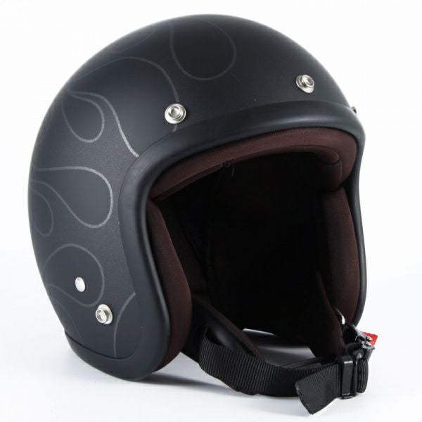 JGシリーズ GHOST ゴーストフレイム ジェットヘルメット シルバー