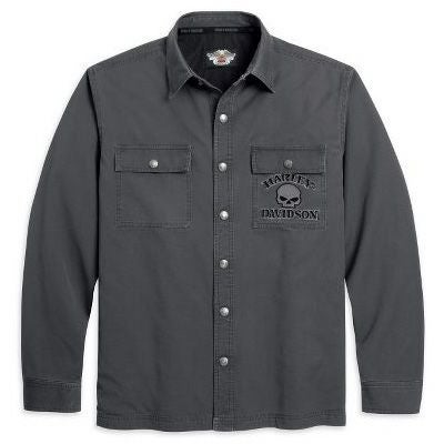 Men's Skull Shirt Jacket-01