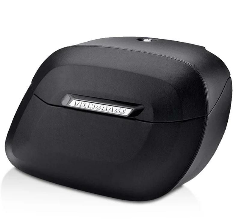 スポーツスター用ハードサドルバッグ Raven エクストララージ レザーカバード Viking Bags1