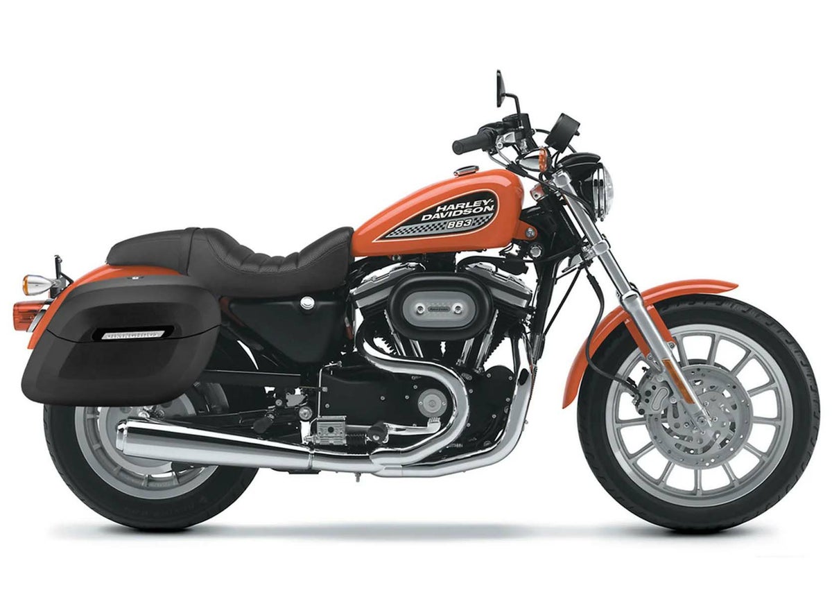 スポーツスター用ハードサドルバッグ Raven エクストララージ レザーカバード Viking Bags5