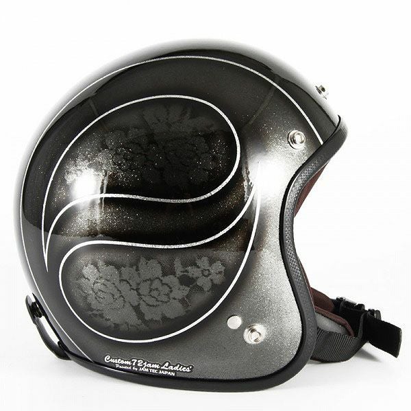 72JAM JET HELMET ジェットヘルメット　JCPシリーズ　希少　美品 JCPシリーズ ROSA ジェットヘルメット ブラック 72JAM |ハーレーパーツ