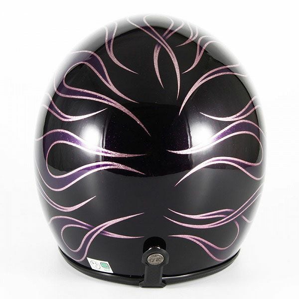 JCPシリーズ FLAMES ジェットヘルメット パープル 72JAM 5