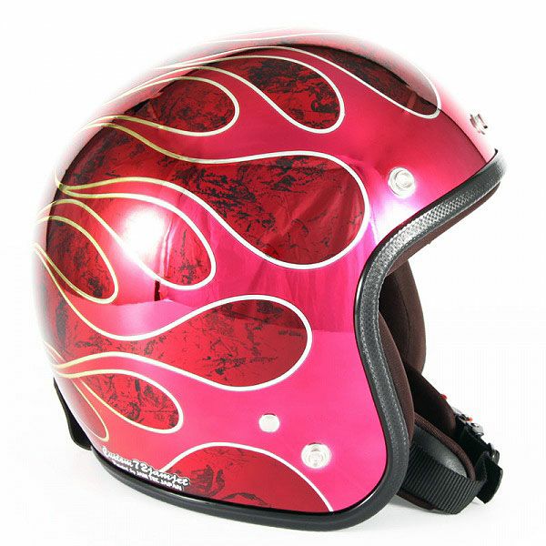 JCPシリーズ FLAMES T-2 ジェットヘルメット レッド 72JAM |ハーレー