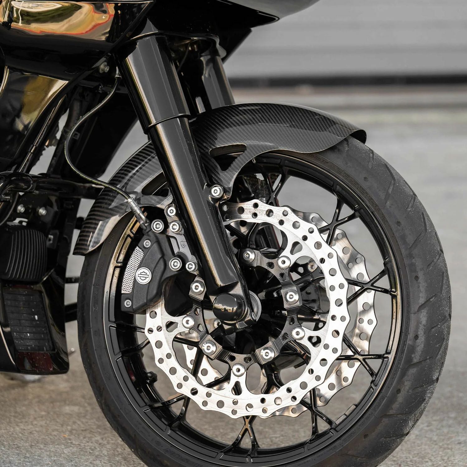 アレンネス Deep Cut Dresser Saddlebag ラッチ・カバー ブラック 1993