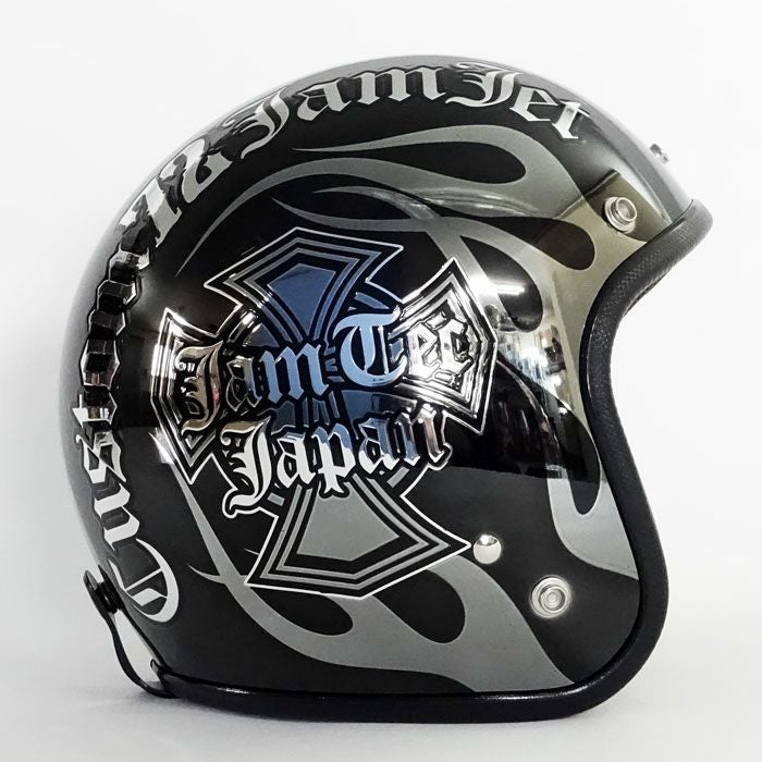 逸品モノシリーズ New Cross ジェットヘルメット メッキベース