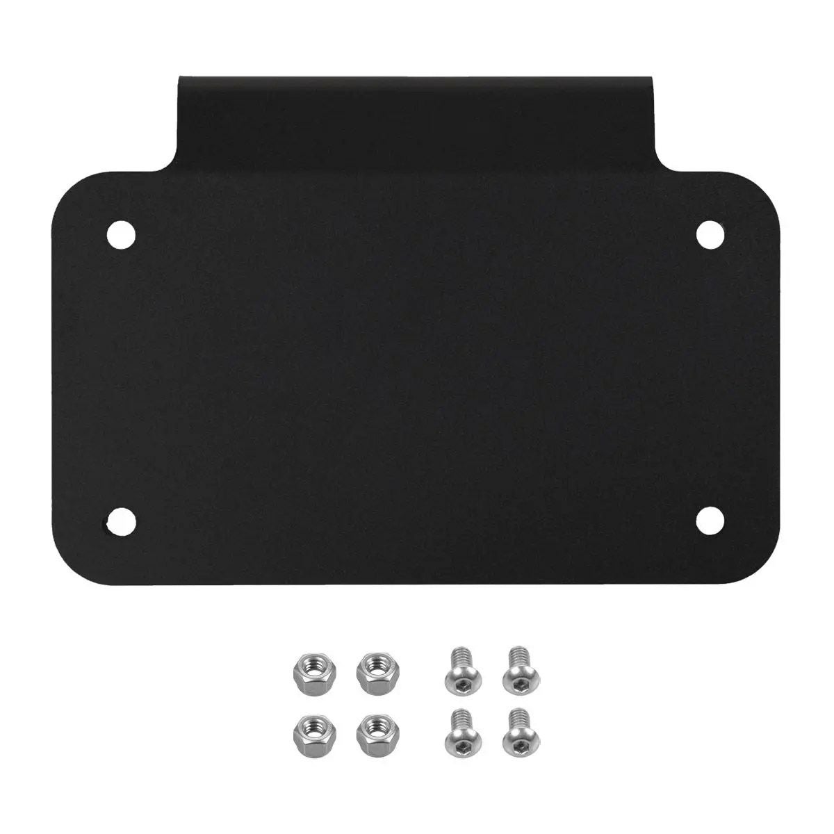 ツーリング サドルバッグ用 ライセンスプレートマウント (ブラック) ホグワークズ4