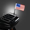ホグワークズ ハーレー ラゲッジラック用 USAフラッグ/ポールセット (ブラック)1