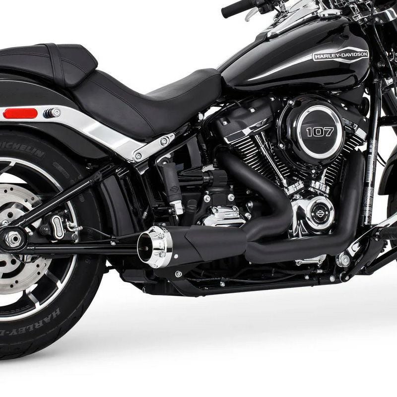 M8ソフテイル用フルエキゾーストマフラー ショートショット スタッ