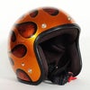 逸品モノシリーズ フレイムス ジェットヘルメット ラメベース オレンジラップ 72JAM 2