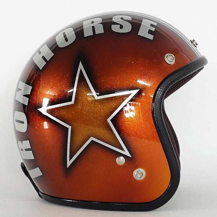 逸品モノシリーズ アイアンスター ジェットヘルメット ラメベース