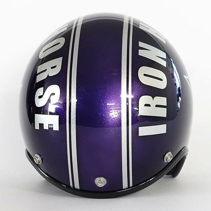 逸品モノシリーズ アイアンスター ジェットヘルメット ラメベース パープル 72JAM 4