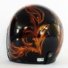 逸品モノシリーズ リーフブラック ジェットヘルメット シャドーオレンジ 72JAM 5