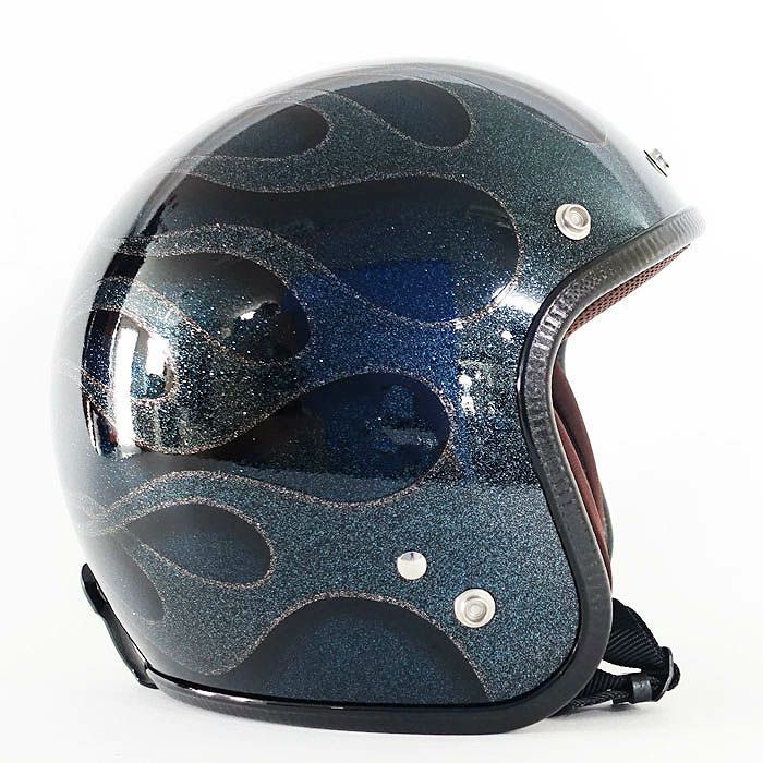 逸品モノシリーズ ラメT2 ジェットヘルメット ディープグリーン 72JAM