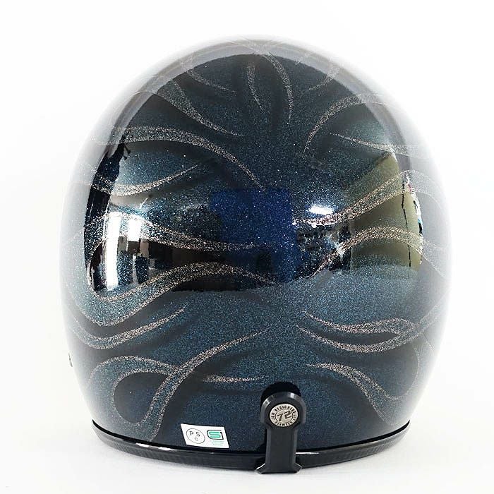 逸品モノシリーズ ラメT2 ジェットヘルメット ディープネイビー 72JAM 6