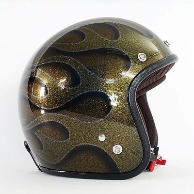 逸品モノシリーズ ラメT2 ジェットヘルメット ディープグリーン 72JAM 