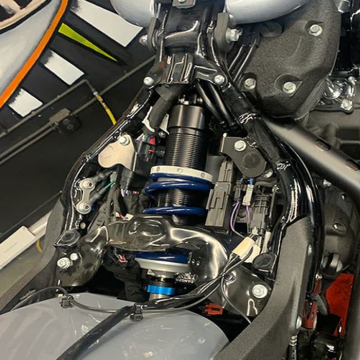 ハーレー純正☆ローダウン リアサスペンション FXFB、FXFBS ソフテイル