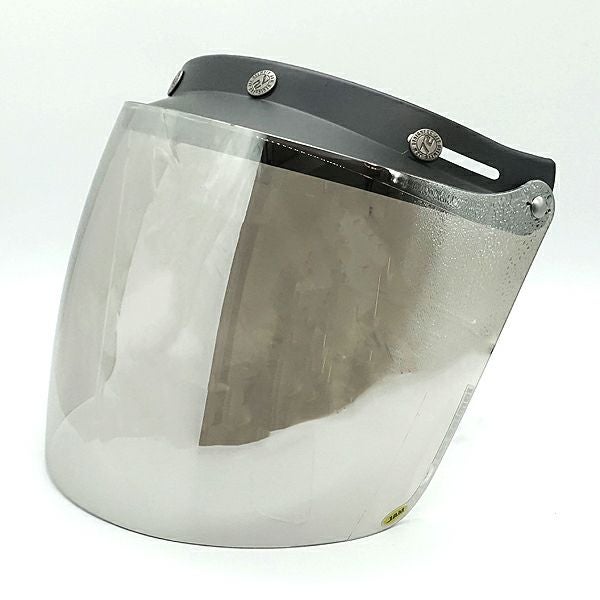 フリップアップ スクエアーシールド 開閉式 フラッシュミラー クリアー 72JAM