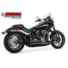 M8ソフテイル アメンドメント サイドスラッシュ フルエキゾーストマフラー (ブラック) フリーダムパフォーマンス5