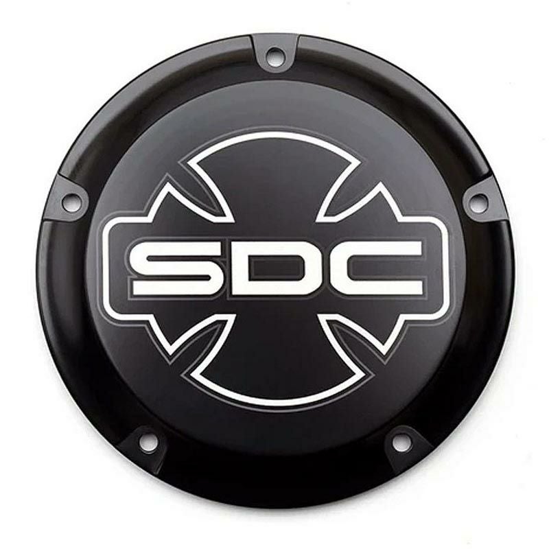 M8 ソフテイル アイアン・ダービーカバー (グロスブラック) サンディエゴカスタムズ