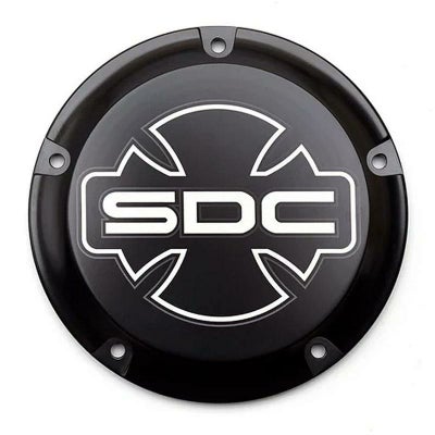 M8 ソフテイル アイアン・ダービーカバー (グロスブラック) サンディエゴカスタムズ