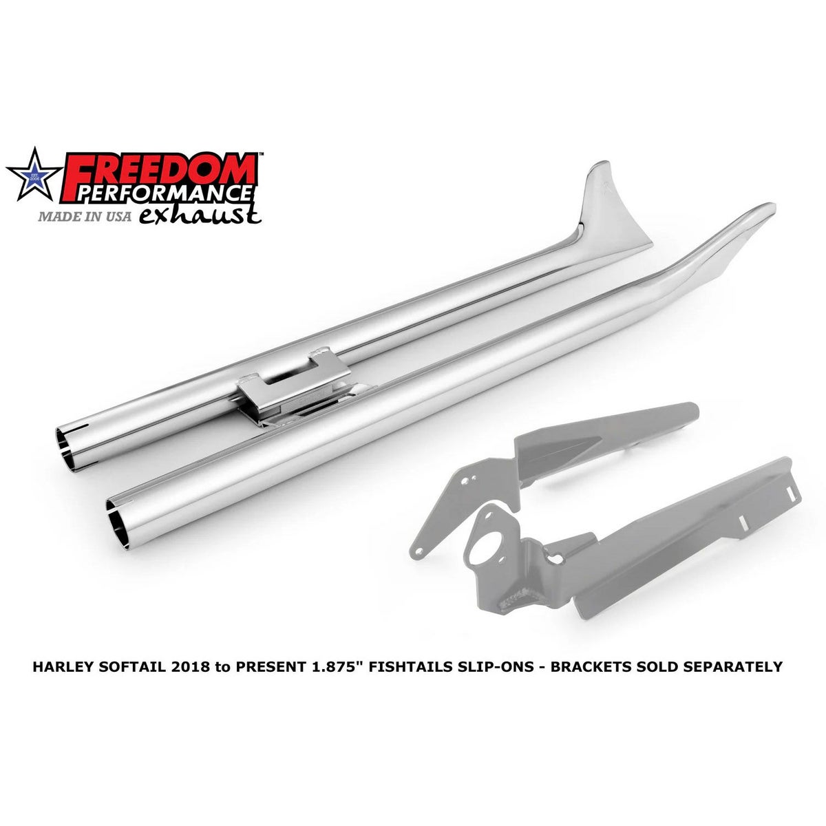 1997以降 ソフテイル フィッシュテールスリップオンマフラー 39インチ (ブラック) フリーダムパフォーマンス4