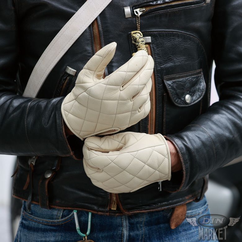 クラシック ダイアモンドステッチ グローブ アイボリー GMG 2