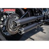 M8 ストリートボブ、ローライダー/S/ST、ブレイクアウト、ファットボーイ 3.25インチ スリップオンマフラー レーシング (ブラック/コントラスト) フリーダムパフォーマンス7