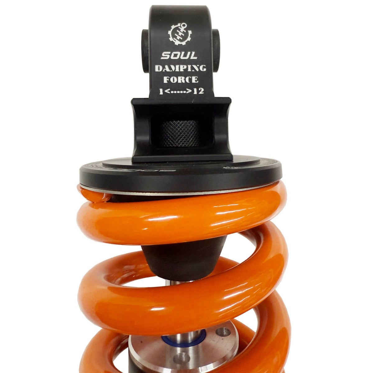 SOUL 減衰調整機構付き ローダウン リアサスペンション ブラック 12インチ M8ソフテイル 5