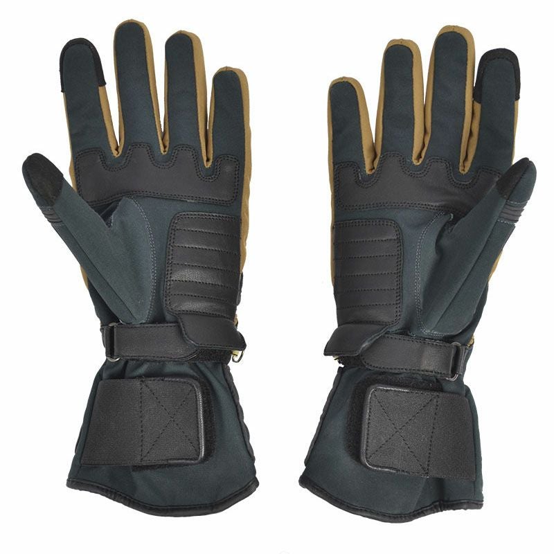 Touring MAN ウインター グローブ グリーン/ベージュ By City 3