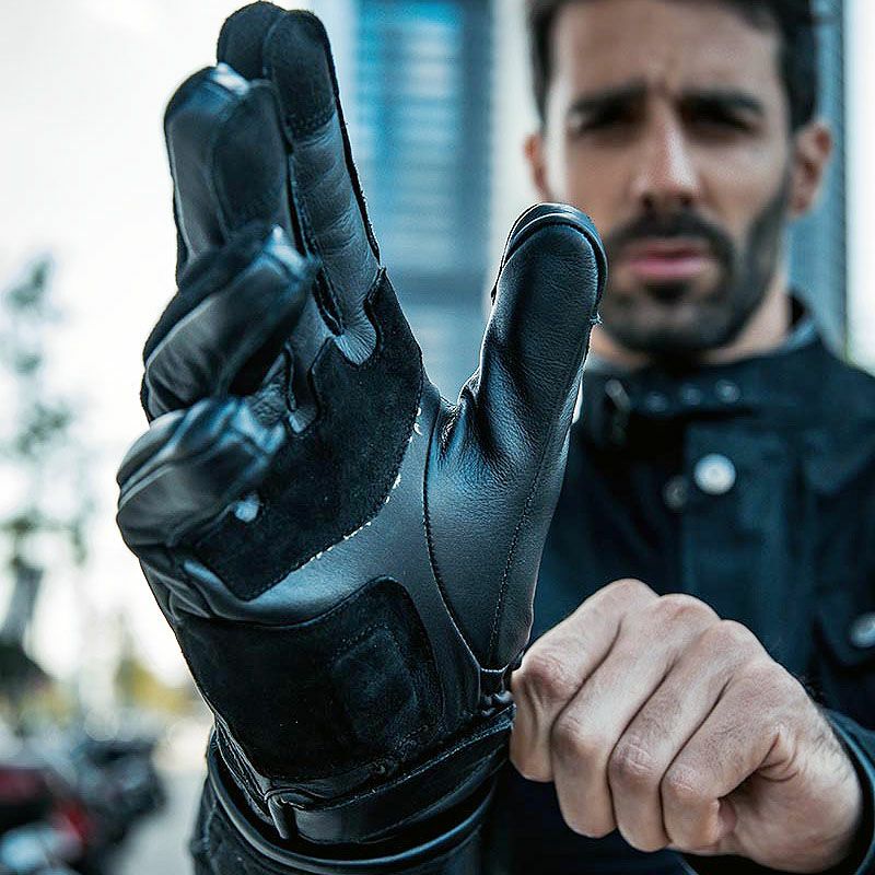 CAFE 3 MAN ウインター レザーグローブ ブラック By City 4