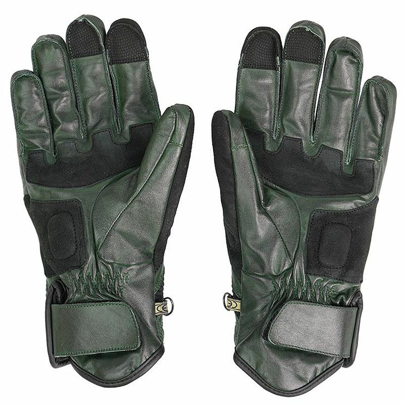CAFE 3 MAN ウインター レザーグローブ グリーン By City 2