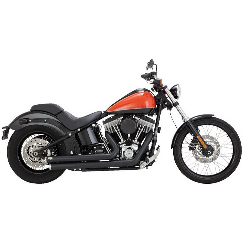 1986～2017 ソフテイル ビッグショットスタガード フルエキゾーストマフラー PCX仕様 (ブラック) バンスアンドハインズ2