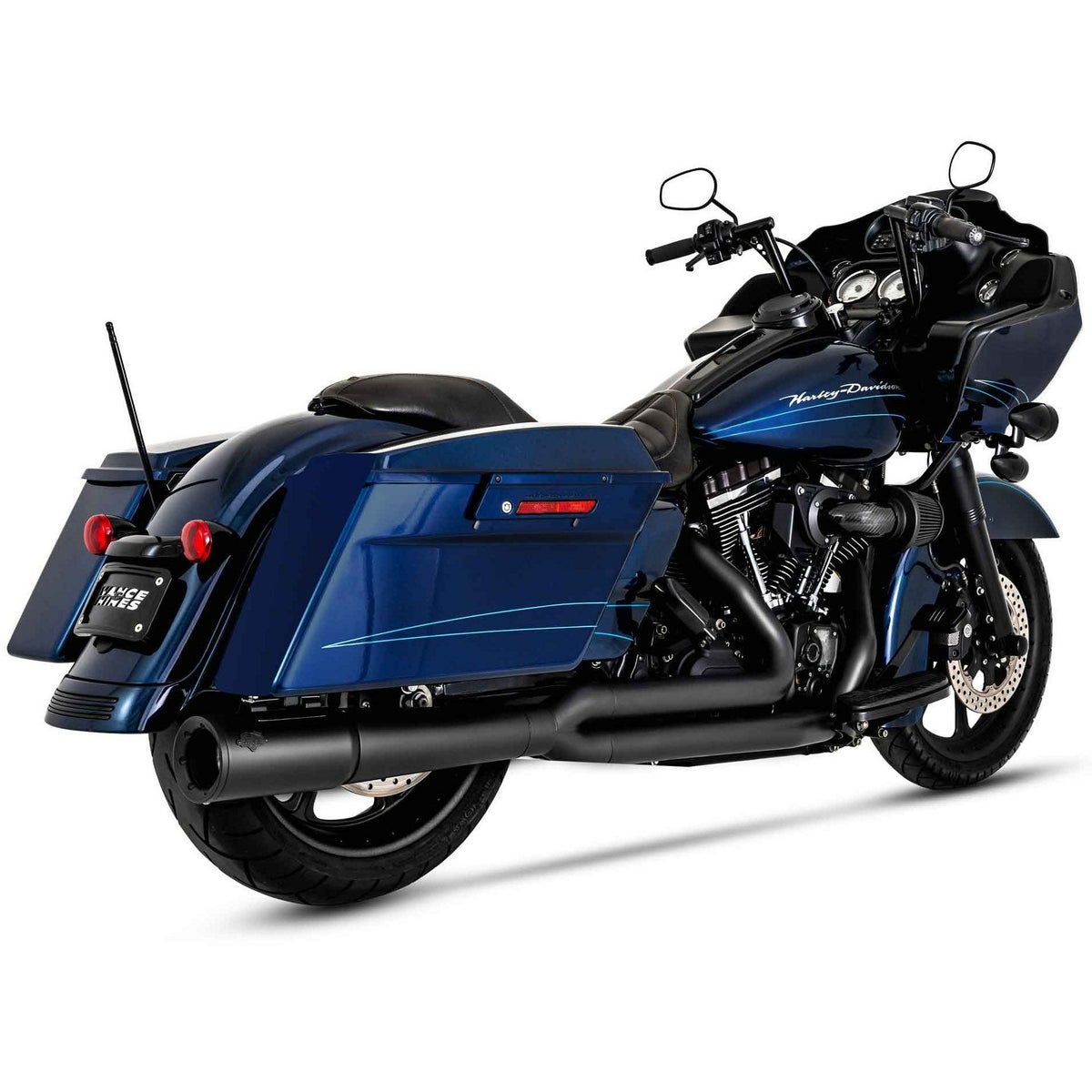 M8 ツーリング プロパイプ 2-1 フルエキゾーストマフラー PCX仕様 (ブラック) バンスアンドハインズ1