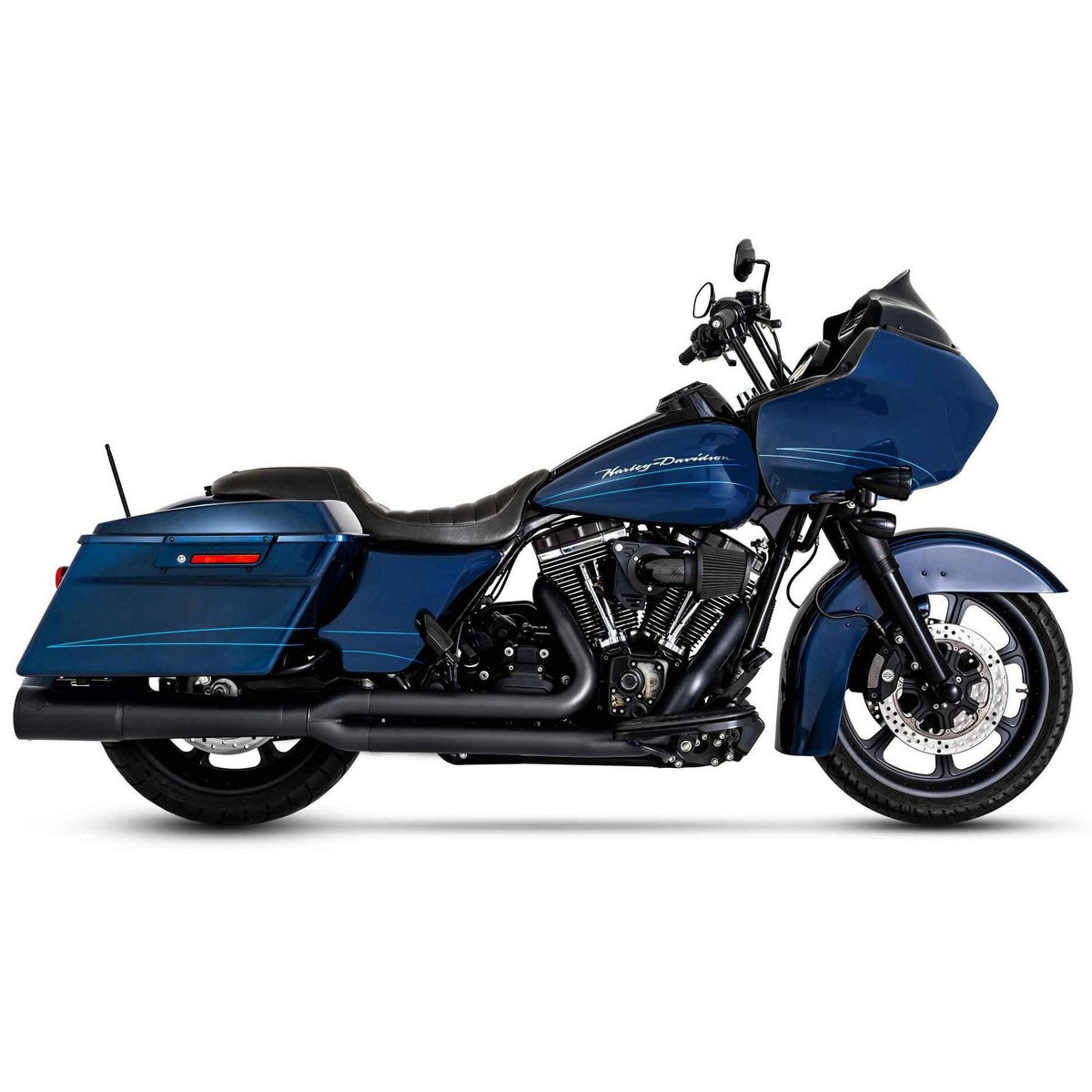 M8 ツーリング プロパイプ 2-1 フルエキゾーストマフラー PCX仕様 (ブラック) バンスアンドハインズ2