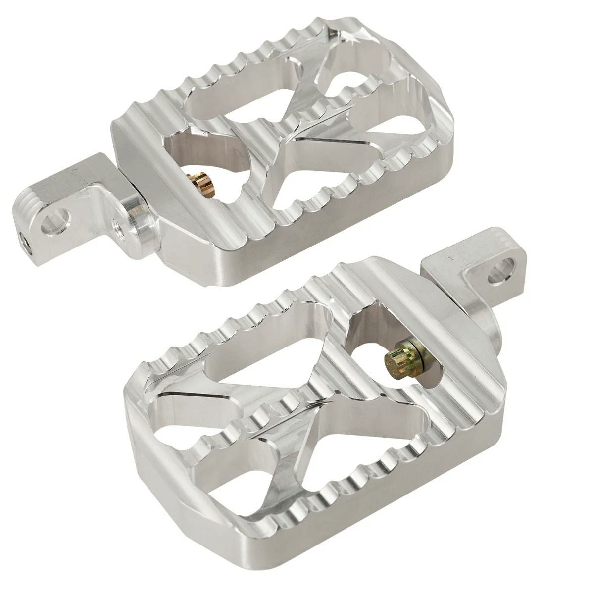 スポーツスター フォーティ―エイト、セブンティーツー、ロードスター ベアクロウ ライダーフットペグ （シルバー) ジョーカーマシン