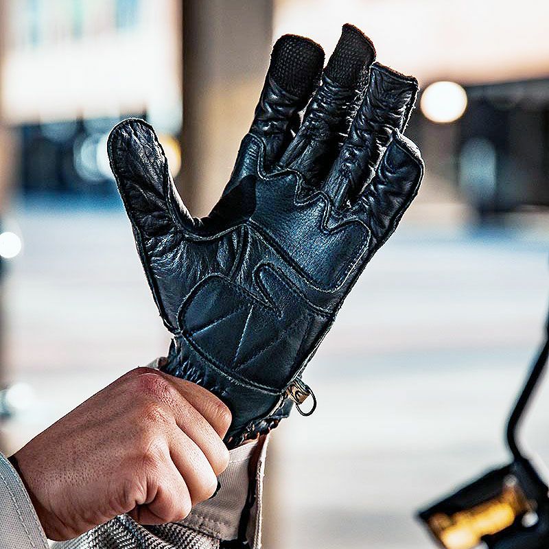 SECOND MAN レザーグローブ ブラック By City 2