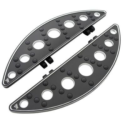 BATTISTINS　クローム・ビレット・フロアーボード　SEMI-CIRCLE　ブラック-01