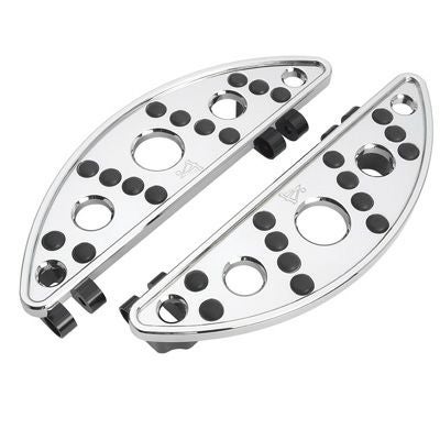 BATTISTINS　クローム・ビレット・フロアーボード　SEMI-CIRCLE　クローム-01