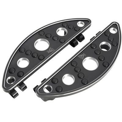 BATTISTINS　クローム・ビレット・フロアーボード　SEMI-CIRCLE　ブラック-01