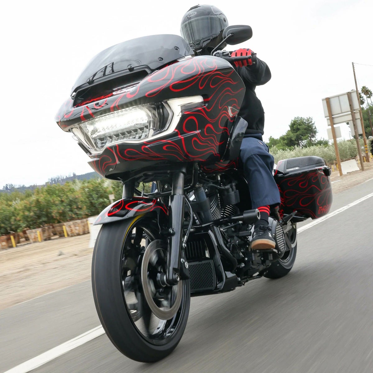 2024以降 ロードグライド ボトムトリプルツリー (ブラック) スラッシンサプライ8