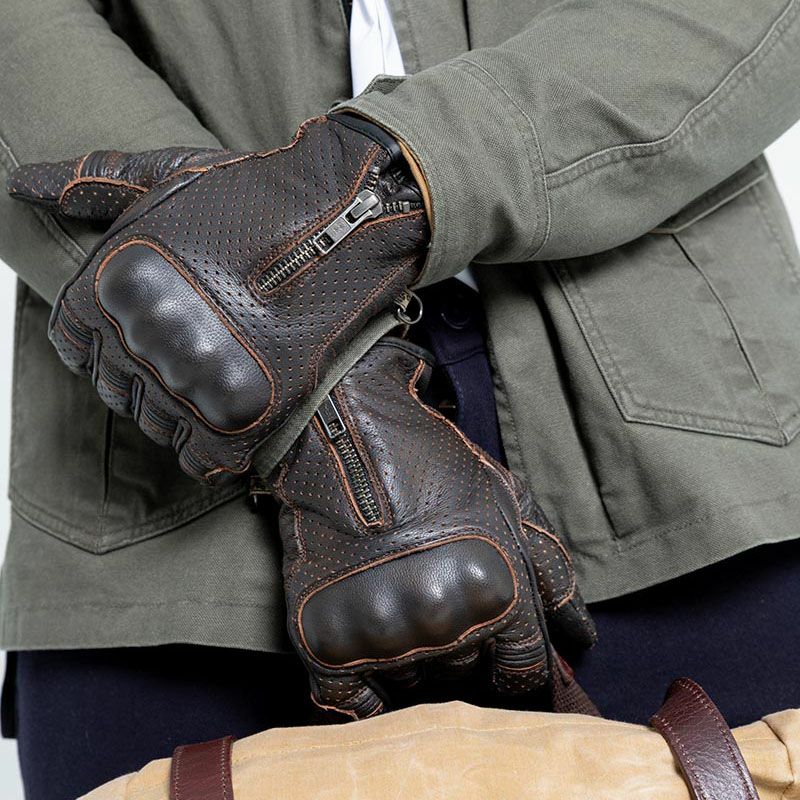 Amsterdam MAN レザーグローブ ダークブラウン By City 2