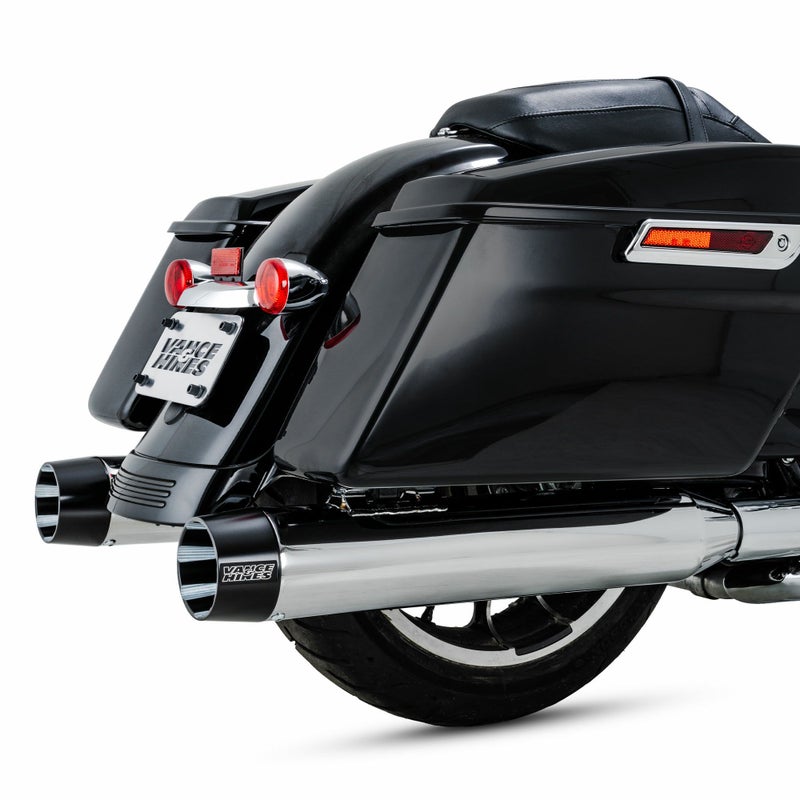 M8 ツーリング ブラックバード450 スリップオンマフラー (クローム) バンスアンドハインズ