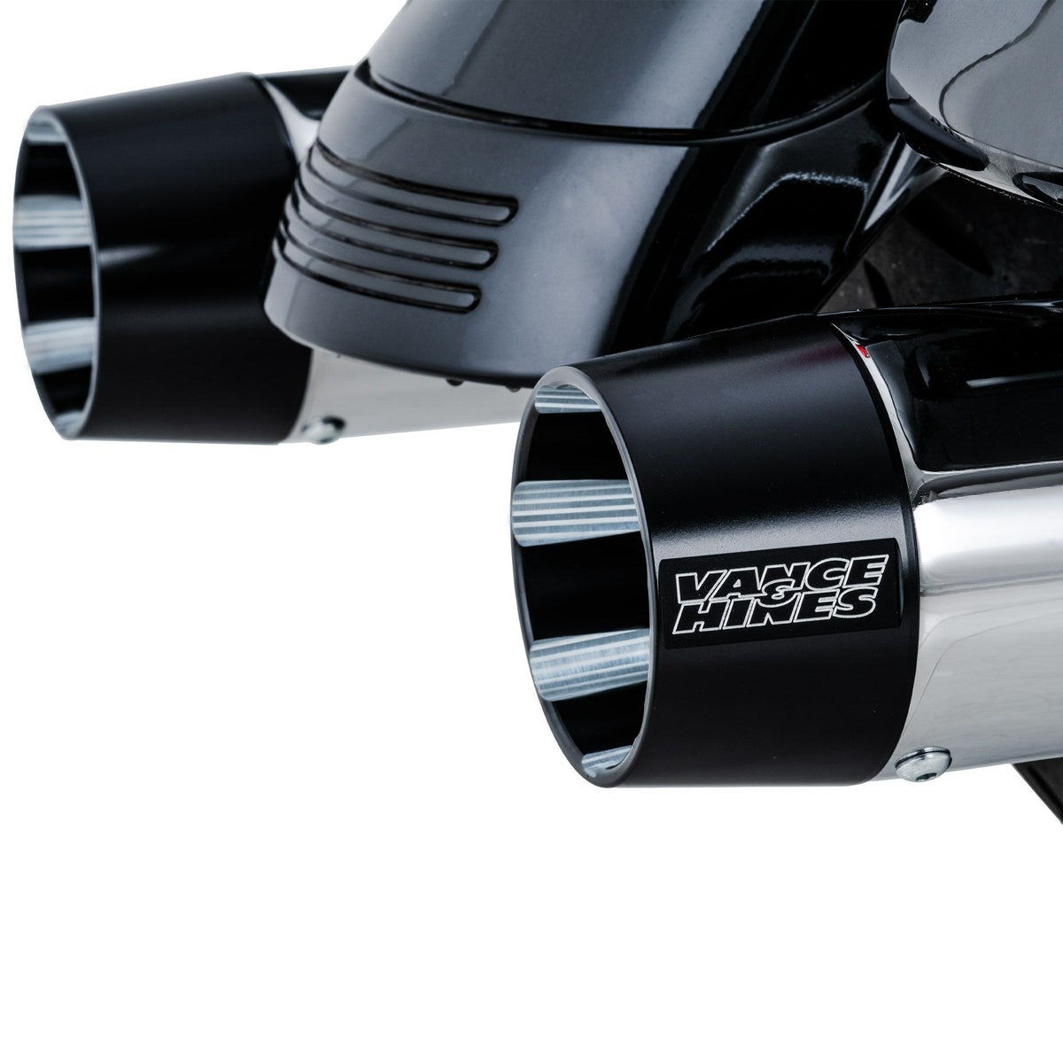 M8 ツーリング ブラックバード450 スリップオンマフラー (クローム) バンスアンドハインズ1