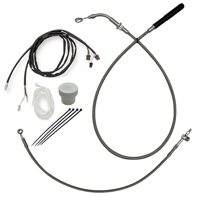  2021～2023 ストリートグライド、エレクトラグライド 11～12インチハンドル用 イージーインストールキット (ステンレス) ファットバガー