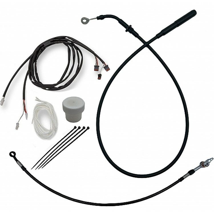 2021～2023 ストリートグライド、エレクトラグライド 11～12インチハンドル用 イージーインストールキット (ブラック) ファットバガー1