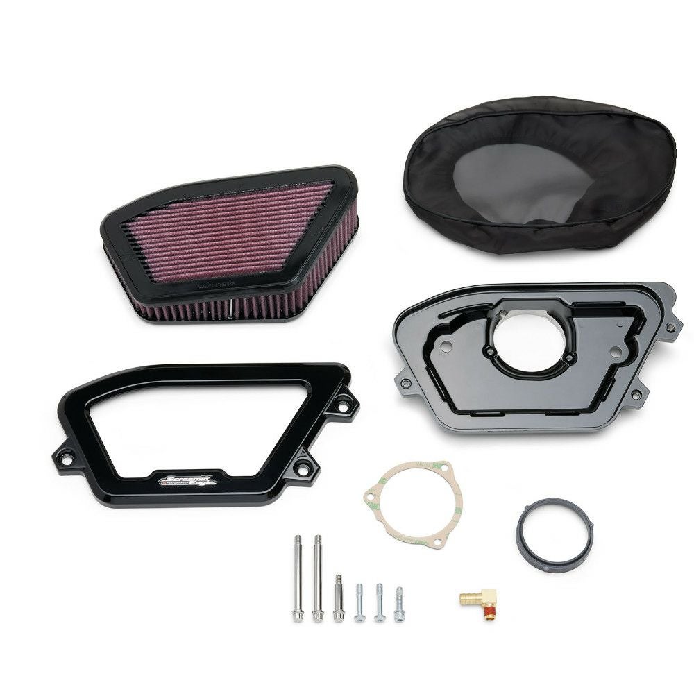 Screamin Eagle エクストリームウェッジ・ハイフローエアクリーナー (ブラック) 【CVOロードグライド/ストリートグライド】