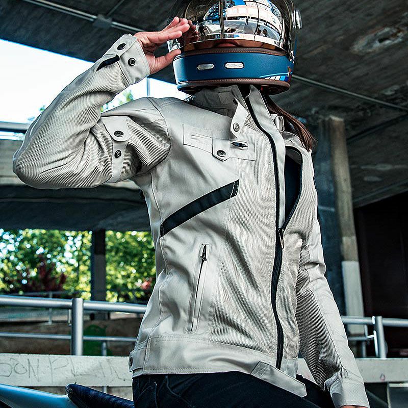 SUMMER ROUTE LADY レディース バイクジャケット ホワイト By City 4