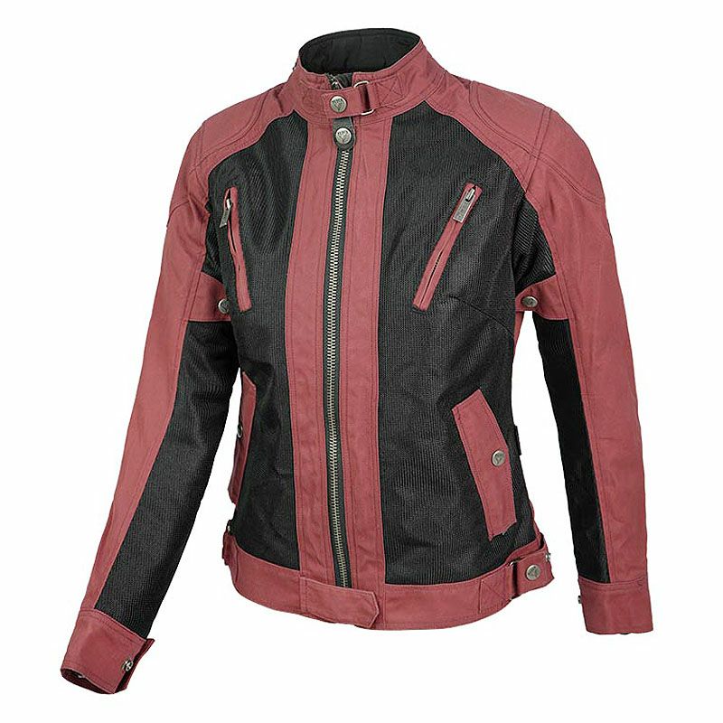 TENEREE VENTY 3 LADY レディース バイクジャケット バーガンディー By City