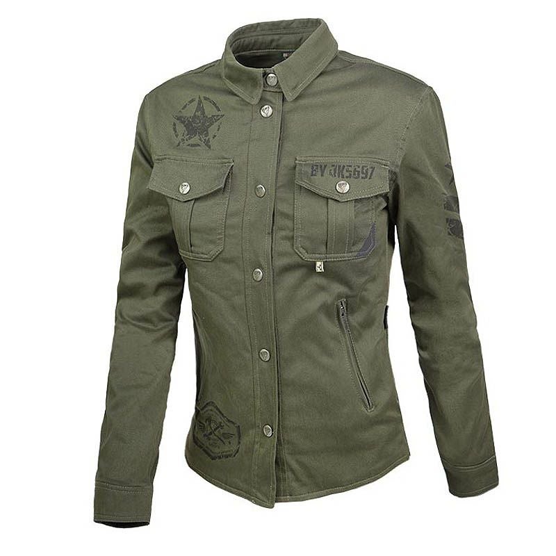 SUV LADY レディース バイクジャケット グリーン By City